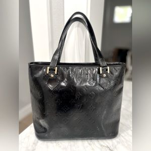 VTG Black Louis Vuitton Vernis Houston Shoulder Bag! Y2K Upcycled